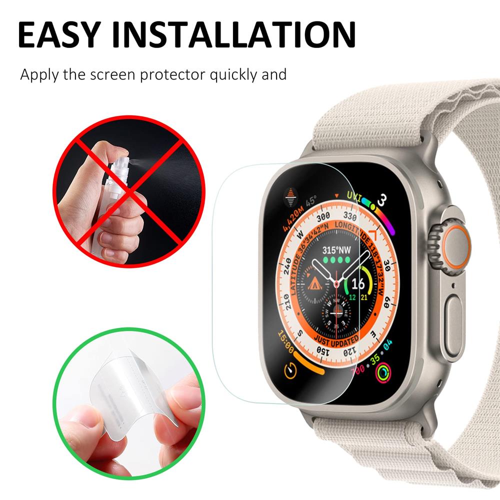 Film HD anti-rayures pour Apple Watch Ultra 49 mm 