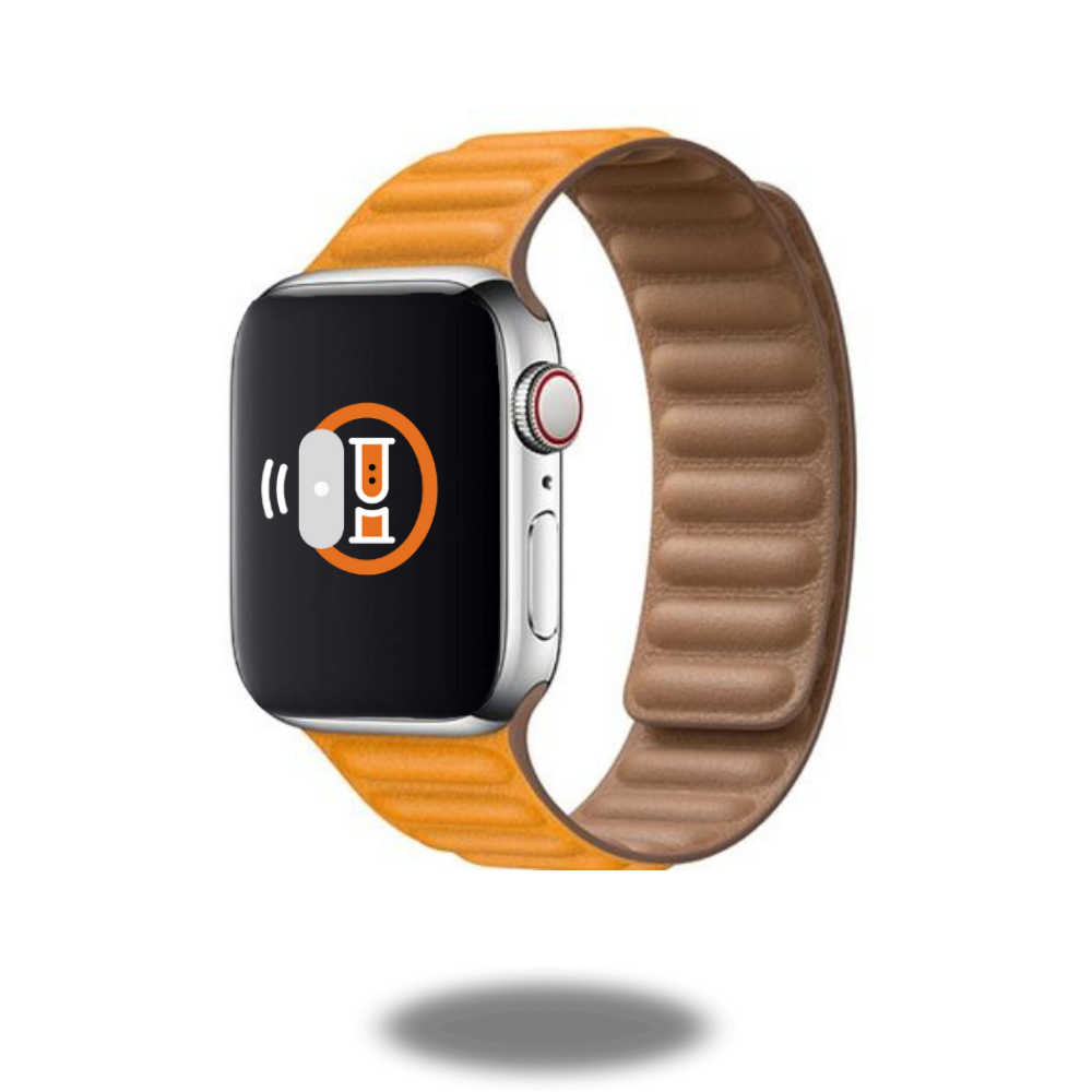 Leather Link Band | Two-Tone