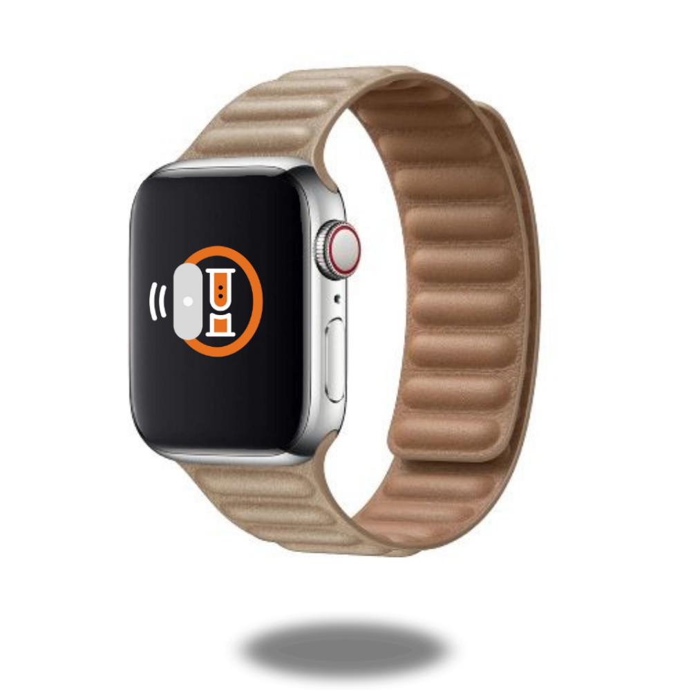 Leather Link Band | Two-Tone