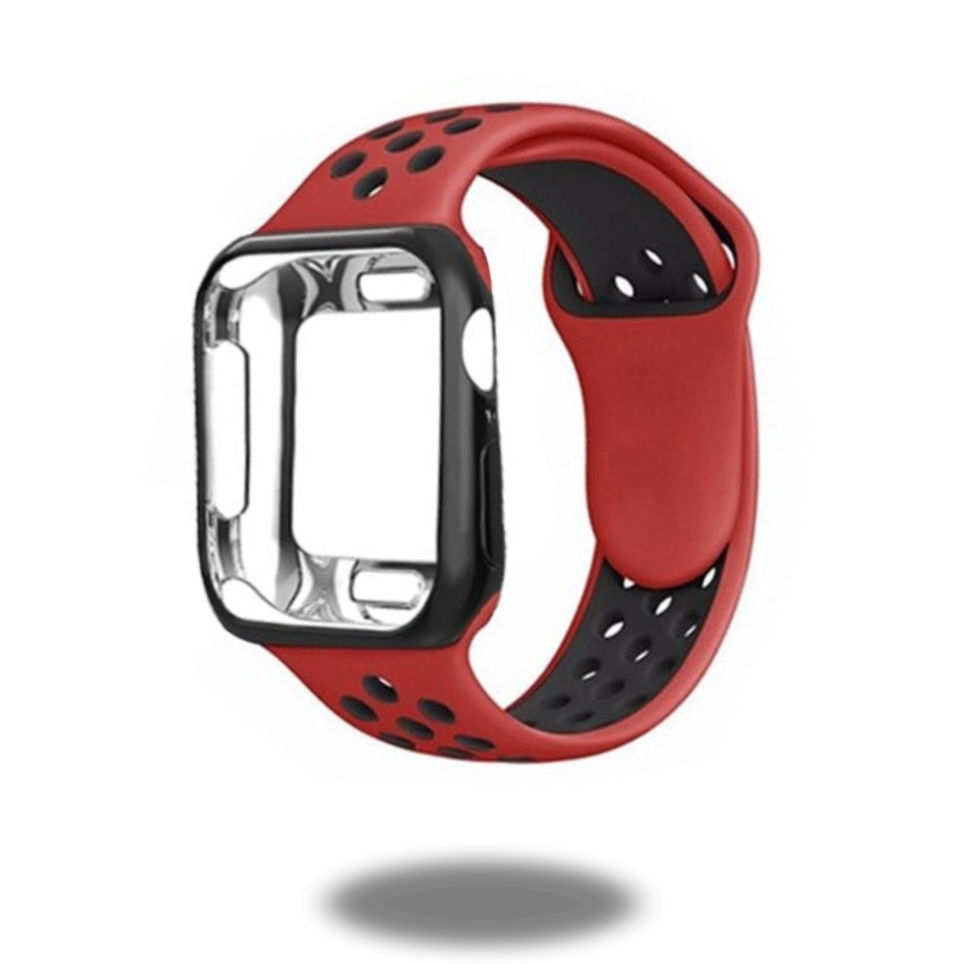 Sporty Silicon Band With Case