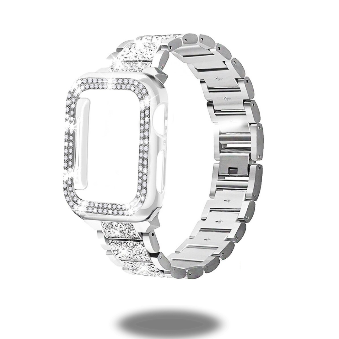 Diamond Style Stainless Steel Bracelet with Silicon Diamond Case