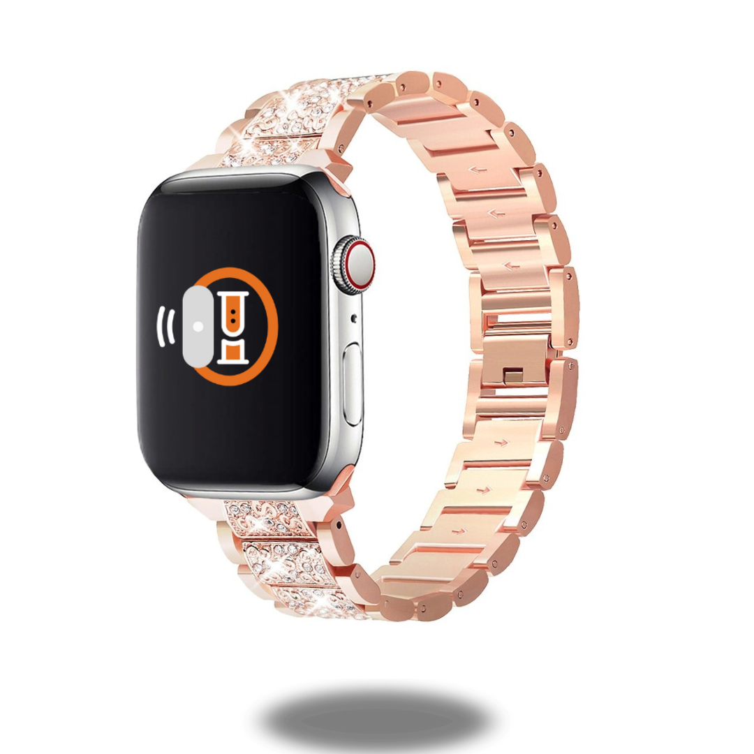 Diamond Style Stainless Steel Bracelet with Silicon Diamond Case