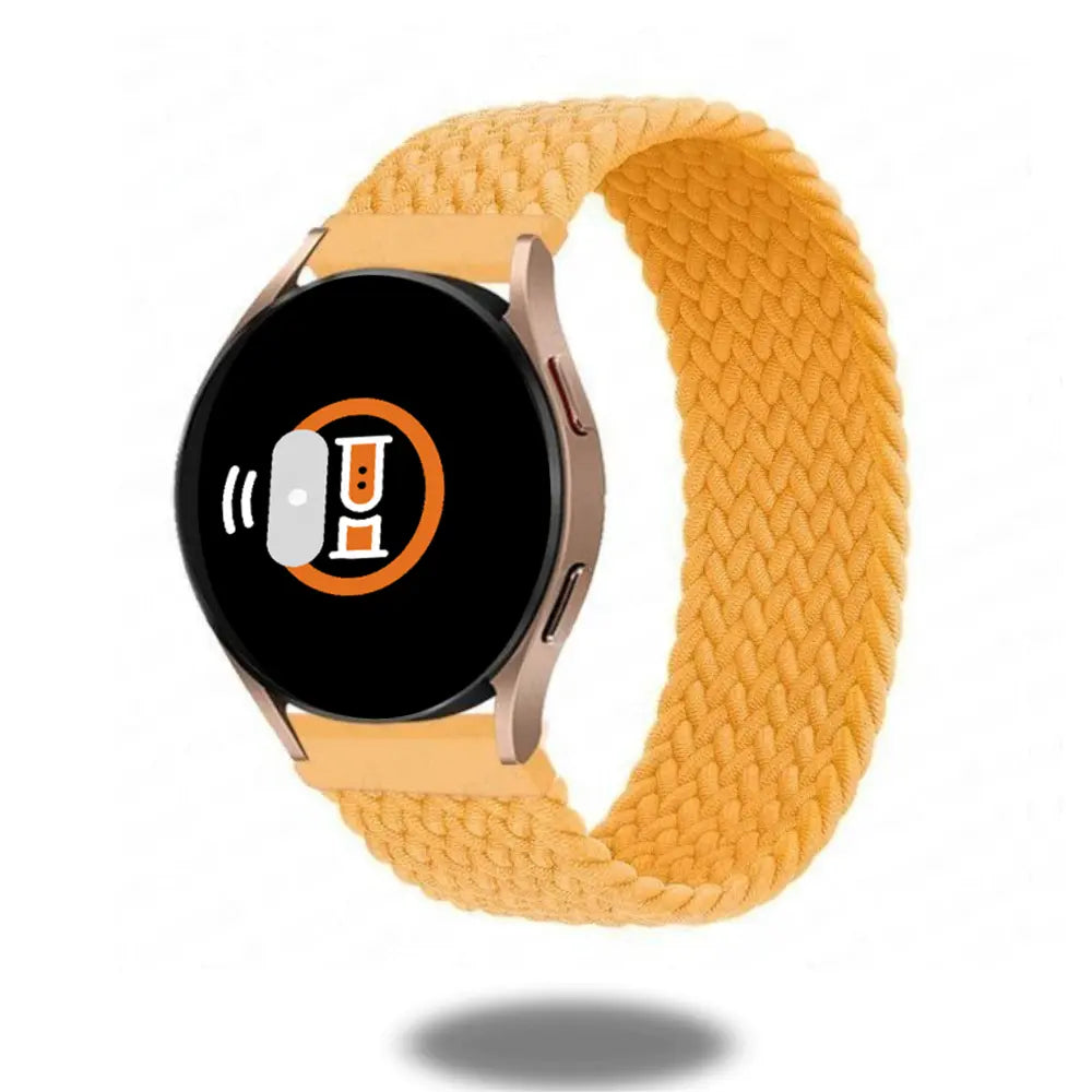 Braided Solo Loop | Classic in vibrant yellow, designed for comfort and style for your precious watch.