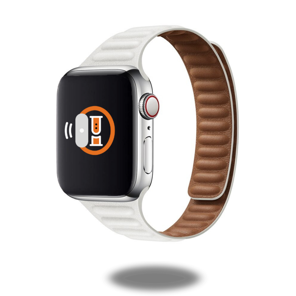Slim Leather Link Loop | Two Tone