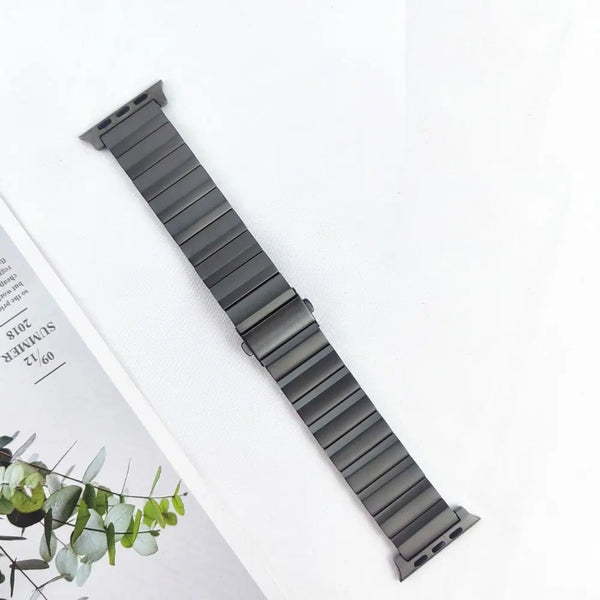 Business titanium bracelet for Apple Watch — adjustable removable links