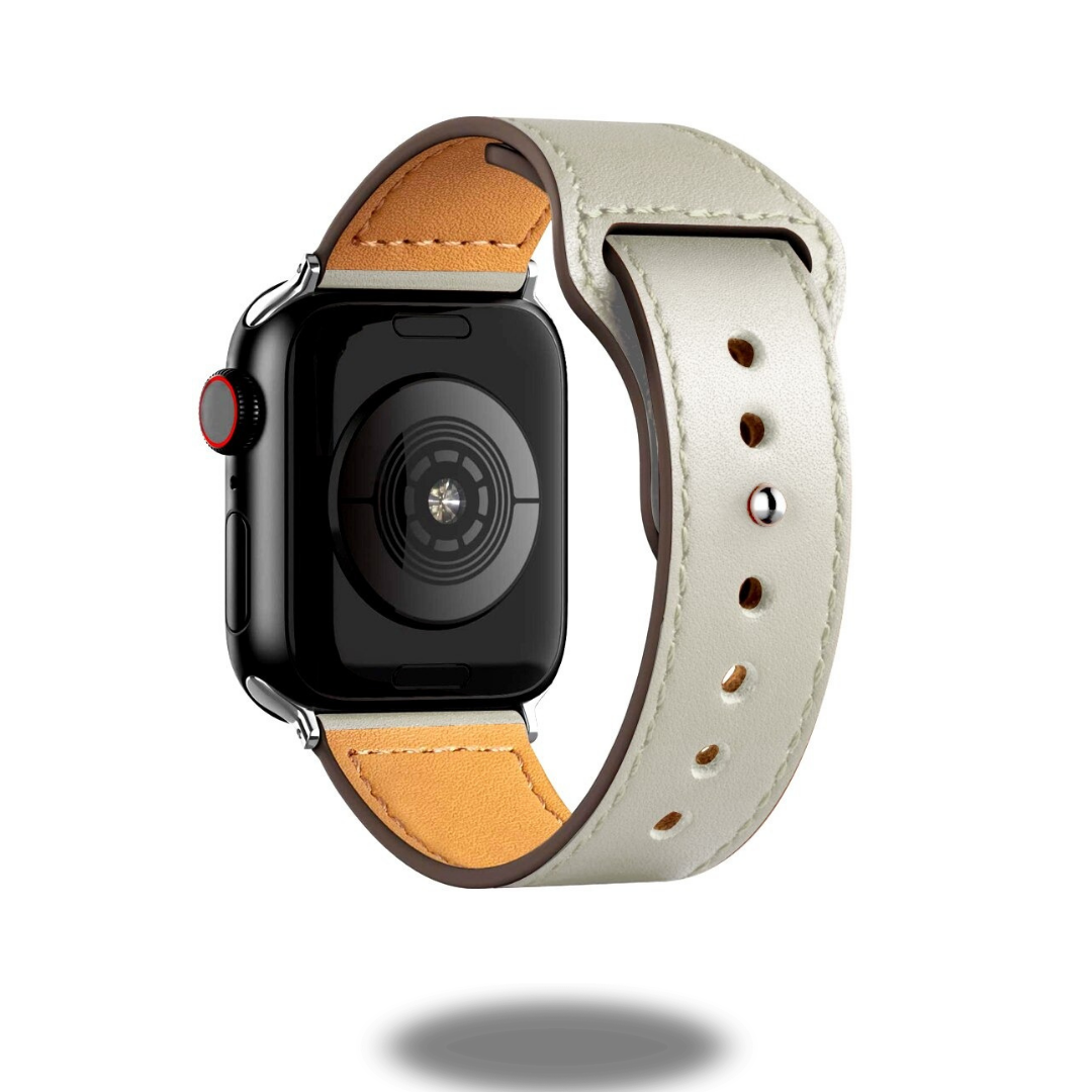 Correa de cuero elegante para Apple Watch 