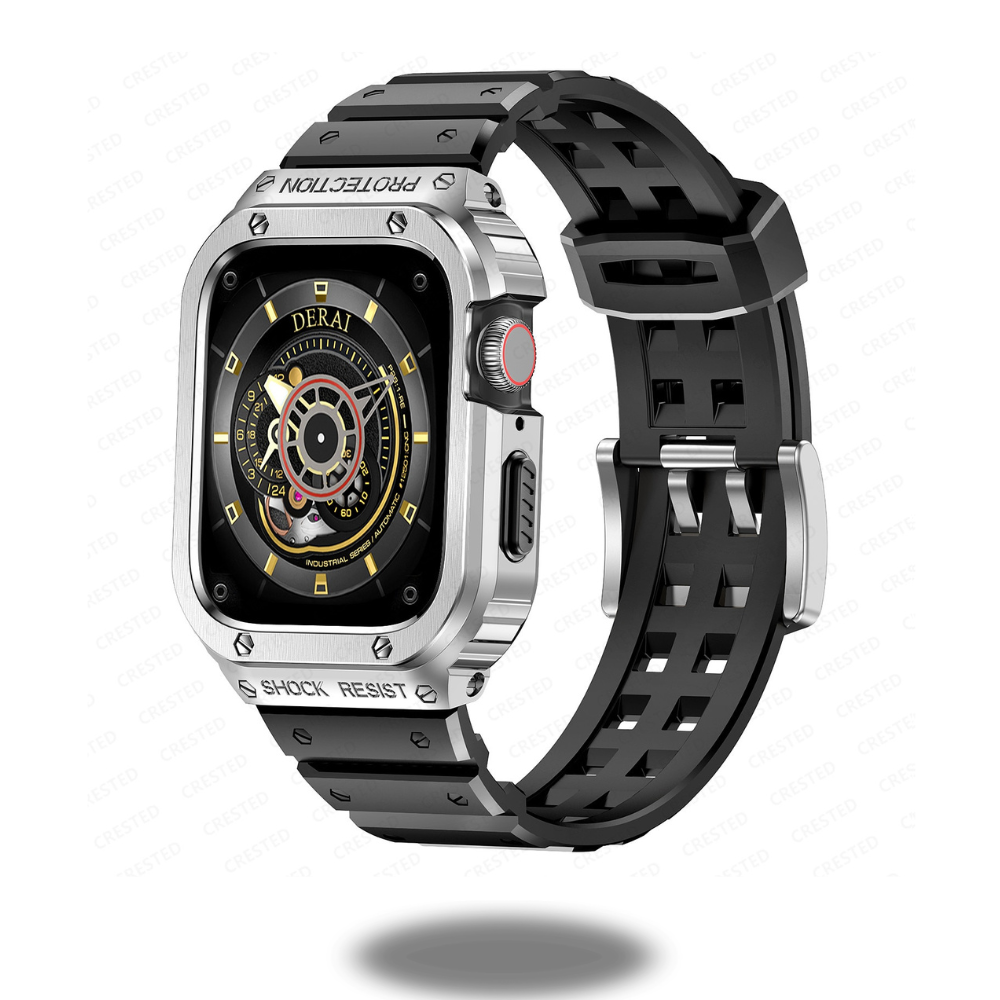 Dominar Stainless Steel Case with Silicon Strap